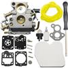 DORFEY Kit di riparazione del carburatore adatto for Husqrvan 235 236 240 235E 240E Filtro aria carburante Tubo Pompa di adescamento Guarnizione Motosega Ricambio Parte