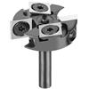 SpeTool Gambo da 1/4 di pollice 1-1/4 Diametro di taglio Spoilboard Superficie Router Bit 2+2 Inserti Cutter Piallatura Bit Flycutter Livellatore Lastra Appiattimento Lavorazione del legno Fresa