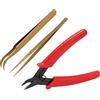ANKROYU Pinza elettrica professionale Pinzetta a gomito Pinzetta a punta Set di strumenti di riparazione elettronica Kit anti lega di alluminio Lega di acciaio per lavori di ripara