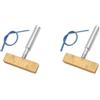 KSJOAIDDE 2 set di saldatore a forma di T testa di ricambio pressa a caldo strumento per la riparazione di fili morbidi con punta a striscia 5,3 x 3,5 cm