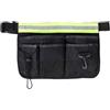 Generic Cintura portautensili da uomo, piccola borsa per attrezzi da lavoro, organizer con striscia riflettente, per falegnami, elettricisti, tecnici, lavoro, attività all'aperto, edilizia, giardinaggio