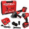 TANIASHOP Combo Avvitatore ad impulsi 1/2 + Smerigliatrice Angolare 115/125mm 88V 2 Batterie 5Ah con Motore Brushless Kit Professionale Trapano Avvitatore Flex