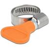 Delock Fascetta stringitubo in acciaio inox 400 SS m, dado ad ala 12-20 mm, 5 pezzi, arancione