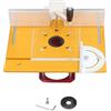 Floolinct Kit Elevatore per Fresa a Tavolo Router Lift 054mm con Piastra Inserto in Alluminio per Fresatrici Ø6465mm