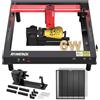 ATOMSTACK Incisore laser ottico da 6W A6 Pro con rullo rotante a nido d'ape F4 a 360°, senza necessità di montaggio, design monopezzo, macchina per incisione laser, macchina per taglio laser CNC