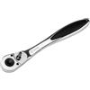 SATA ST13970SC - Cricchetto reversibile, 1/2/12,7 mm, per carichi extra elevati con 60 denti, angolo di azionamento di 6° e impugnatura antiscivolo a gomito
