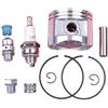 LIWaaGe Adatto for motosega MS280 Kit di ritegno for anello spinotto pistone da 46 mm Cuscinetto valvola di sicurezza Candela