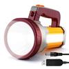 AF-WAN Torcia ricaricabile portatile potente LED super luminoso 9000 mAh 7000 lumen con luce laterale Impermeabile ricarica USB telefono