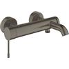 GROHE Essence Rubinetto Miscelatore Monocomando per Vasca-Doccia, cartuccia a dischi ceramici, Grigio Antracite Spazzolato 33624AL1