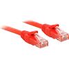 Lindy Cavo di rete Lindy Cat.6 U/UTP rosso 0.3m [48030]