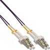InLine - Cavo patch - da SC multimodale (M) a SC multimodale (M) - 50,0 m - fibra ottica - 50/125 micron - OM4 - alogeno