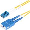 StarTech.com Cavo in fibra ottica duplex monomodale OS2 da LC a SC (UPC) da 20 m, 9/125µm, 100G, Insensibile alla piegatura, Bassa perdita di inserzione, Cavo patch in fibra LSZH