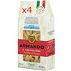 ARMANDO X4 PASTA ARMANDO IL TORTIGLIONE DI SEMOLA DI GRANO DURO ITALIANO - TRAFILATA AL BRONZO - ZERO RESIDUI DI PESTICIDI E GLIFOSATO (4 X 500gr)