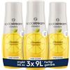 SodaStream Sciroppo 3 x limone senza zucchero, 1 x bottiglia produce 9 litri di bevanda pronta, preparato in pochi secondi e sempre fresco, 3 x 440 ml