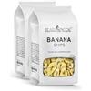 ITALIA SPEZIE Banana chips 1 Kg (2x500g) - eccellente snack di banane essiccate e olio di cocco - ideali per un muesli proteico con mix di frutta secca e disidratata - Italia Spezie