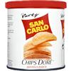 CAIYA San Carlo Chips Dore' Classico Patatine Cialda Dorata, Ondulata e Croccante Mini Tubo 45g