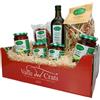 Valle del Crati ECCELLENZE GASTRONOMICHE Valle del Crati Cesto Regalo di Pasqua con 7 Prodotti Artigianali | Cesto Pasquale con Salsiccia, Olio Biologico, Fichi al Rum, Pasta, Creme e Sottoli | Cestino di Pasqua