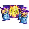 Takis Blue Heat Tortilla Chips, peperoncino piccante e lime, extra piccante snack messicano di mais, Multipack 3 x 100g