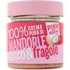 Generico Euro Company Pink Edition 100% Crema Spalmabile Pura di Mandorle, Cocco e Fragole, Senza Glutine (Gluten-Free) 175g