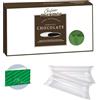 Doni Bomboniere Kit Confezione 1Kg Confetti Gusto Cioccolato Ricoperti colore Verde + 50 pz Tubo PVC Portaconfetti Trasparenti + 50 pz BigliettiniCompleanno 18 Anni Confettata Fai da Te Made in Italy