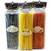 LA FABBRICA DELLA PASTA Set Linguine Gourmet - Peperoncino, Limone, Nero di seppia 500gr x 3