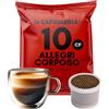 La Capsuleria Caffè ALLEGRI, corposo (100 Capsule) compatibili con Fior Fiore Coop, Lui Espresso, 1 Box da 100 Capsule in bustine salva aroma, aroma pieno, gusto rotondo, corposo e bilanciato, La Capsuleria