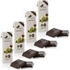 ANTICO CAFFE' NOVECENTO Ciokarrua | Cioccolato Modica IGP Marsala Senza Glutine | Modica Lavorato Grezzo Cioccolato | Tavoletta Cioccolato Senza Lattosio | Cioccolata in Tavolette - 4 x 100 Gr.