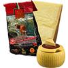 YesEatIs Special Box - Parmigiano Reggiano Consorzio Vacche Rosse 30 mesi - 1 Kg - Formaggiera Mini Classica