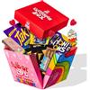 American Uncle Explosion box - Idea Regalo san valentino per lui o per lei, fidanzato o fidanzata, regalo anniversario - box snack internazionali da 15 prodotti