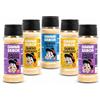 Gimme Sabor Pack Amanti del Formaggio: 5 condimenti - 2 al formaggio stagionato, 1 al formaggio blu e 2 bacon al formaggio. Senza allergeni né glutammato.