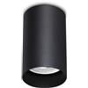 Ideal Lux LOOK ROUND LAMPADA DA SOFFITTO 1 LUCE ATTACCO GU10 LAMPADINA INCLUSA D.6X10CM NERO
