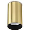 Ideal Lux LOOK ROUND LAMPADA DA SOFFITTO 1 LUCE ATTACCO GU10 LAMPADINA INCLUSA D.6X10CM OTTONE