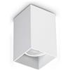 Ideal Lux LOOK SQUARE LAMPADA DA SOFFITTO 1 LUCE ATTACCO GU10 6X10CM BIANCO