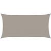 vidaXL Vela Parasole 160 g/m² Rettangolare Grigio Chiaro 3x6 m in HDPE, Vela ombreggiante, Ombra da Patio, tettoia ombreggiante, Vela da Giardino