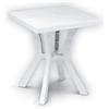DIMAPLAST TAVOLO TAVOLINO QUADRATO RIGOLETTO BIANCO 60X60 ARREDO GIARDINO BAR 000687