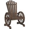 vidaXL Sedia da Giardino Adirondack in Legno Massello di Abete