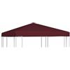 vidaXL Tela superiore Gazebo 310 g/m², 3 x 3 m, colore: Bordeaux