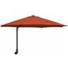vidaXL Ombrello da Giardino Terracotta 248 x 248 x 148 cm, Giardino e terrazzo, ombrellone Moderno, Resistente e Adatto, Protezione Solare Regolabile, Montaggio a Parete