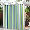 Hiseng Tende da Esterno con Anelli, 1 Pezzi Strisce Tende da Sole Tenda Oscurante Impermeabile Tenda per Esterni per Giardino Cortile Balcone Protezione Solare Privacy (132x243cm,Verde Blu)