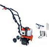 TANIASHOP Motozappa con Motore a Scoppio 2 Tempi da 63cc Motocoltivatore Zappatrice Potenza 2.0Kw e con Larghezza Raggio di Lavoro 300mm Motozappa a Scoppio per Orto