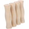 Generico 4Pezzi Manici Ricambio per Barbecue Manici in Legno Ergonomici per Utensili Comfort e Versatilità per Grigliate