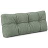 POKAR Cuscino-schienale Imbottito 120x40cm per Divano da Giardino, fodere asportabile e lavabile, Spalliera per Bancali, Interno ed Esterno, DYI - fai da te, senza Pallet, verde