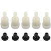 EasyByMall Valvola di controllo dell'aria dello sfiato del serbatoio del carburante per motoseghe cinesi (4500/5200/2500), decespugliatore (TL43/CG520/TARUS), confezione da 5, 24 x 11 mm, plastica e