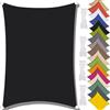 MAJINGC Vela Parasole Impermeabile Dell'ombrellone 2X4M Vela Ombreggiante, Resistente ai Raggi UV 95%, Vela Ombreggiante per Piscina, Giardino, Terrazza, Parco, Piscina，Campeggio Nero