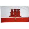 Flaggenfritze Bandiera/Bandiera Gibilterra + GRATIS Sticker, bandiera fritze®, Hissflagge 90 x 150 cm