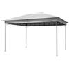 TOOLPORT Tetto di ricambio 3x4 m per Sunset Classic circa 180 g/m² grigio