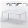 Produce Shop Tavolo Poly Rattan Rettangolare 150x90 Grand Soleil Boheme - Bianco
