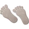 matches21 HOME & HOBBY Extra grande pietre XXL piedi Mega per piedi impronte 2 paia (4 pz.) Tritt pietre per calcestruzzo per il giardino decorativo pietre pietre decorative a pedale 35 x 20 cm