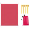 FANSU Coperta Picnic Impermeabile, 200x200Anti Sabbia Telo Mare Grande, Portatile Telo Picnic Telo Mare Grande per Spiaggia,Campeggio,l'Escursionismo,Viaggi (200x200cm,Rosso Chiaro)
