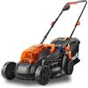 Fuxtec Tagliaerba Tosaerba a batteria 2x20V FUXTEC FX-E1RM20 - larghezza di taglio di 33cm /sacco raccoglierba 35L - Senza batterie e senza caricatore